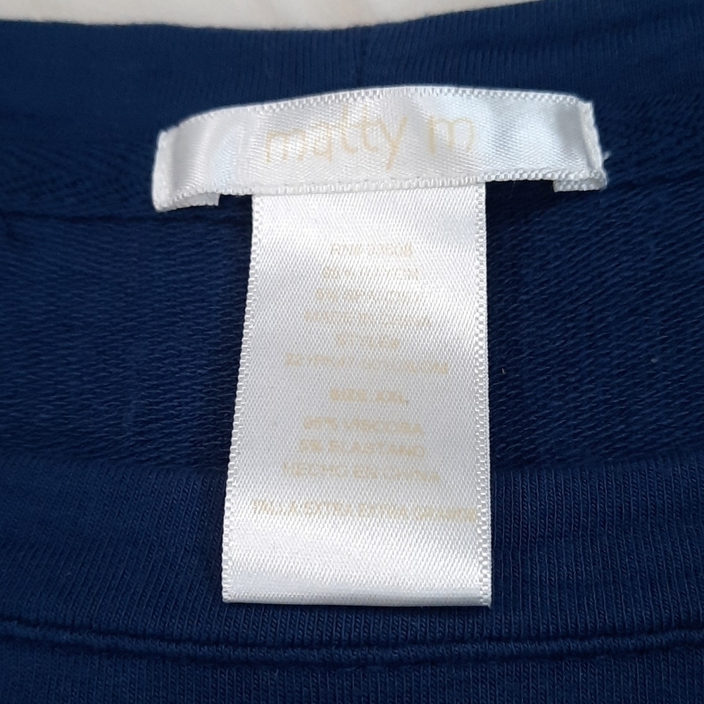 Matty M Blue Oversized Blouse - Picture 3 of 4